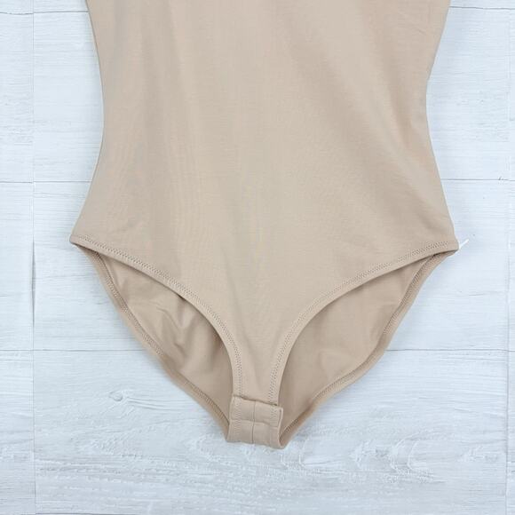 Pact Everyday Tank Bodysuit Organic Cotton Medium Beige Sustainable Minimalist - Picture 6 of 14